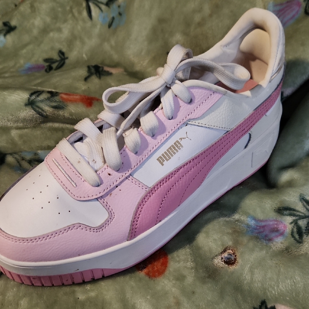 Puma Pink and White Athletic Shoes